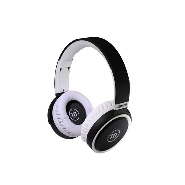 Headphones with microphone MAXELL B52 black and white 