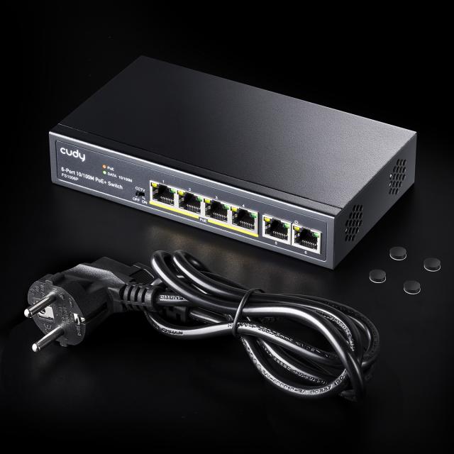 Switch Cudy FS1006PL, 6-Port 10/100M PoE+ Switch 
