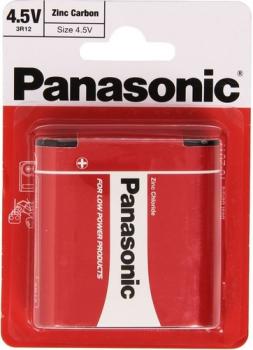 Zinc carbon battery   3R12  1 pcs. blister  4.5V PANASONIC