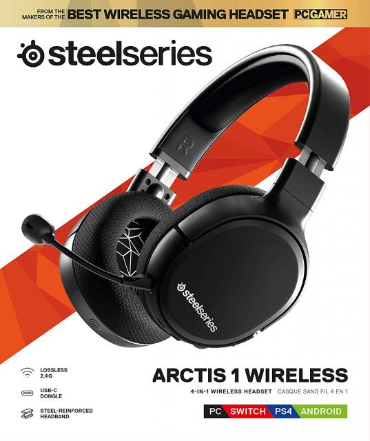 Gaming Headset SteelSeries Arctis 1 Wireless, Black 