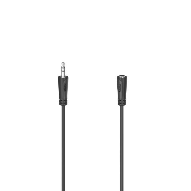 Audio Cable HAMA  3.5 mm jack plug/socket, stereo, 5 m 