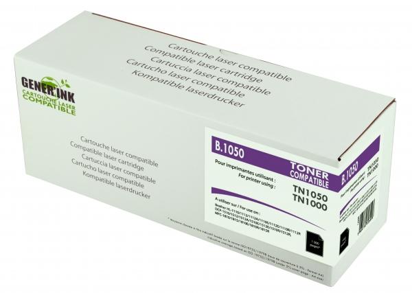 Тонер касета GENERINK TN1050/1000, BROTHER, Черен 