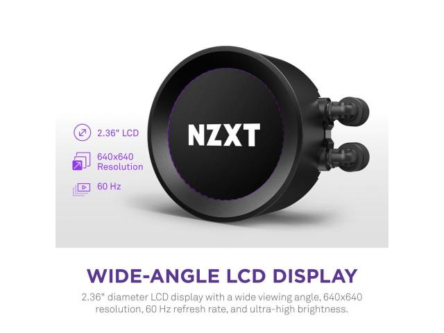 AIO Liquid Cooler NZXT Kraken Elite 360 RGB Black, LCD Display 