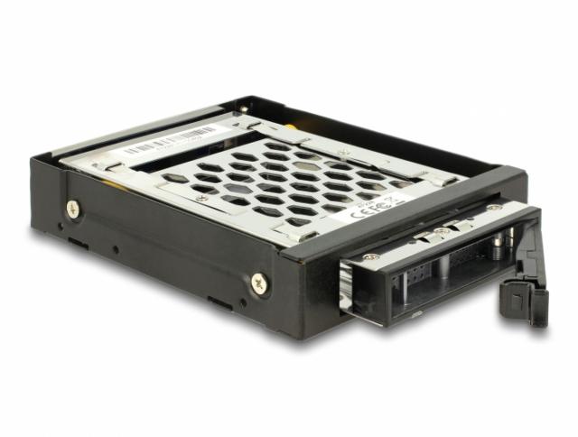 Delock 3.5″ Mobile Rack for 1 x 2.5″ SATA / SAS HDD / SSD with vibration protection 