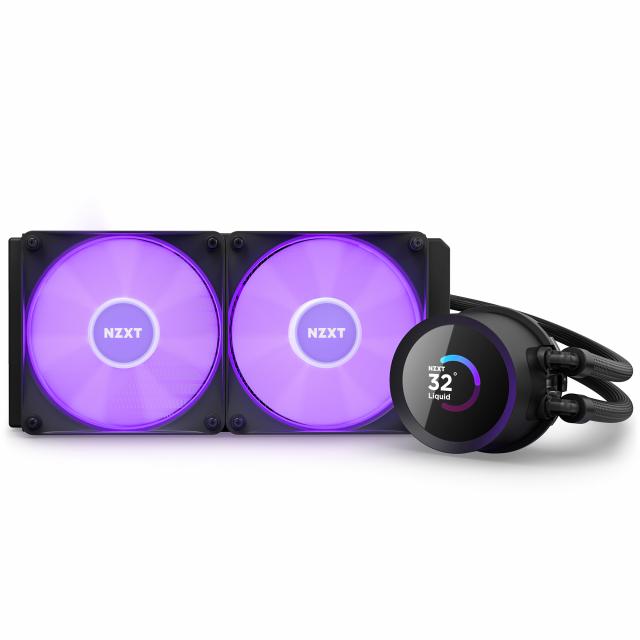 AIO Liquid Cooler NZXT Kraken 240 RGB Black, LCD Display 