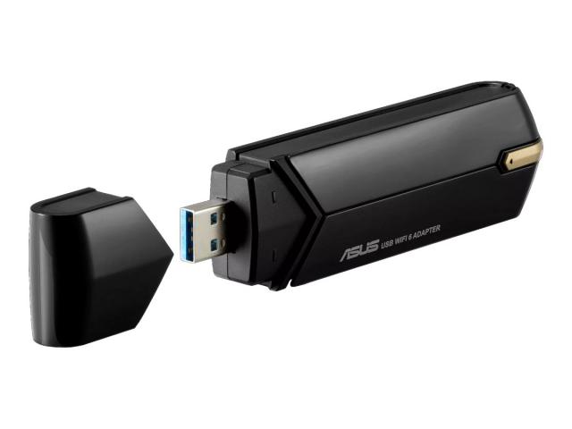 Wireless Adapter  ASUS USB-AX56 Dual Band AX1800 WiFi 6 802.11ax, USB 3.2 Gen1 built-in antenna 