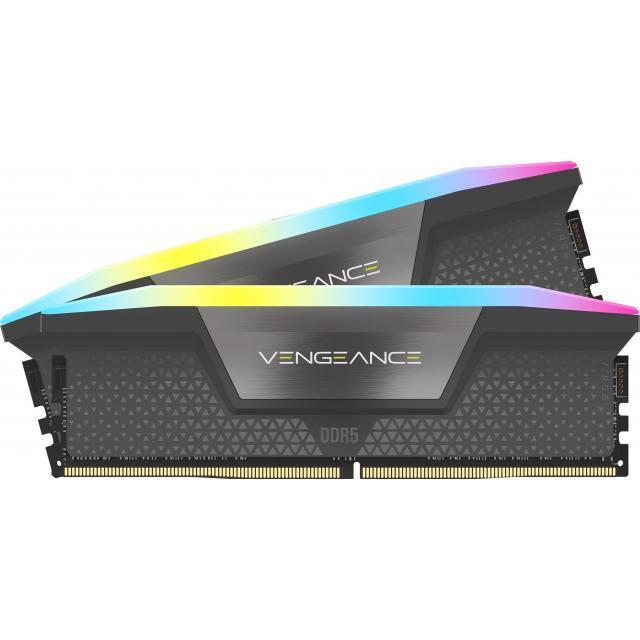Memory Corsair Vengeance Gray RGB DDR5 32GB (2x16GB) 6000MHz CL30 - AMD EXPXO & XMP 3.0 