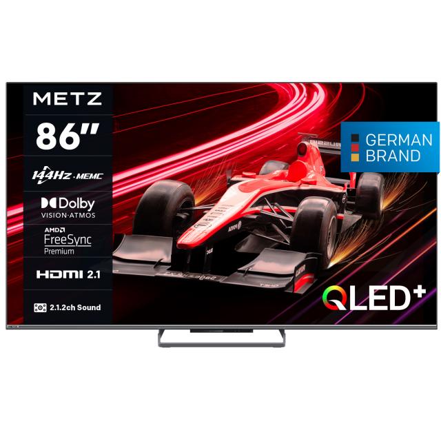 METZ QLED TV 86MQE8000Z, 86"(217 см), QLED, Google TV, 4K/UND, 144Hz 