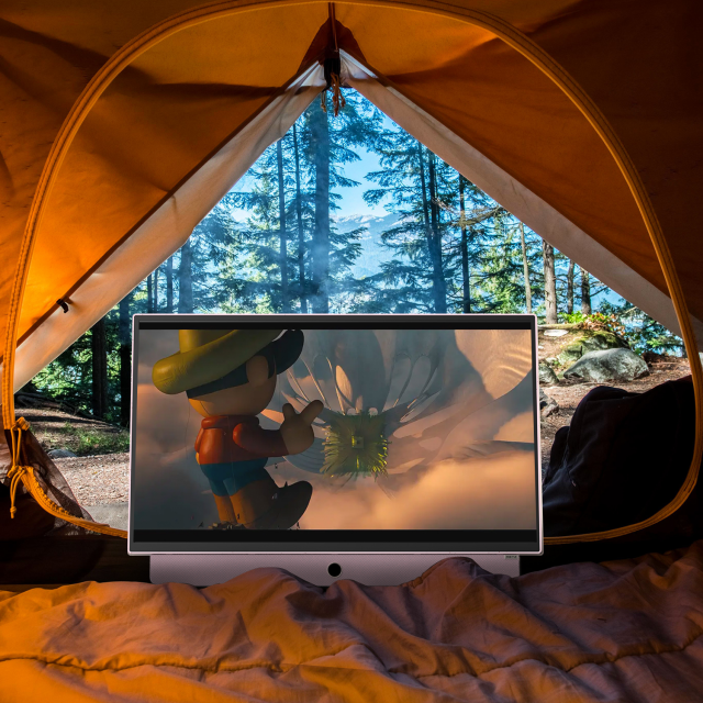 METZ Портативен телевизор 24MPE7300Z 24" LED FHD(1920x1080) GoogleTV, HDR10, розов 