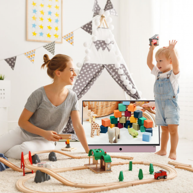 METZ Портативен телевизор 24MPE7300Z 24" LED FHD(1920x1080) GoogleTV, HDR10, розов 