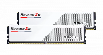 Memory G.SKILL Ripjaws S5 White 64GB(2x32GB) DDR5 6000MHz - Intel XMP
