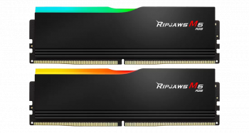 Memory G.SKILL Ripjaws M5 RGB Black 64GB(2x32GB) DDR5-6000 - Intel XMP