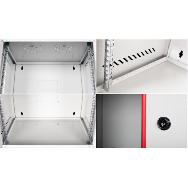 LANDE Комуникационен шкаф STB Security Box, 540x400mm, 9U , 19" 