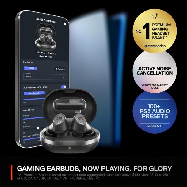 Безжични слушалки с микрофон SteelSeries Arctis GameBuds - White 