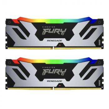 Memory Kingston Fury Renegade Silver RGB 96GB(2x48GB) DDR5 6000MHz CL32 - KF560C32RSAK2-96