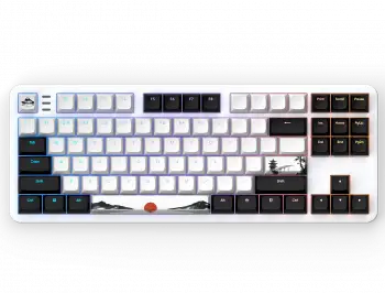 Геймърскa механична клавиатура Dark Project 87 Fuji V2 RGB TKL - G3MS Sapphire Switches, ABS