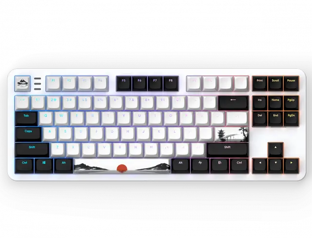 Геймърскa механична клавиатура Dark Project 87 Fuji V2 RGB TKL - G3MS Sapphire Switches, ABS 
