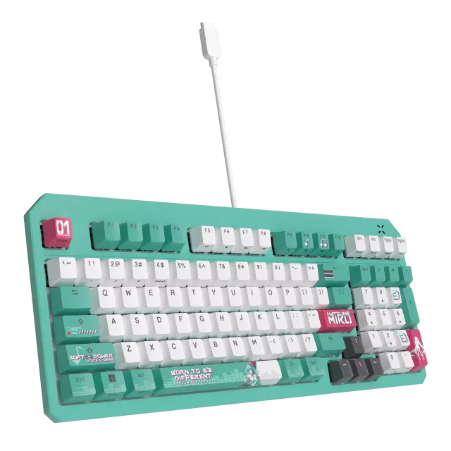 Геймърска клавиатура ASUS TUF Gaming K3 Gen II Hatsune Miku Edition - Optical Mechanical Switch 