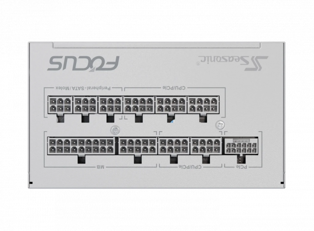 Захранващ блок SEASONIC FOCUS GX-850 White - 850W 80+ Gold, ATX 3.1, PCIe 5.1, Fully Modular 