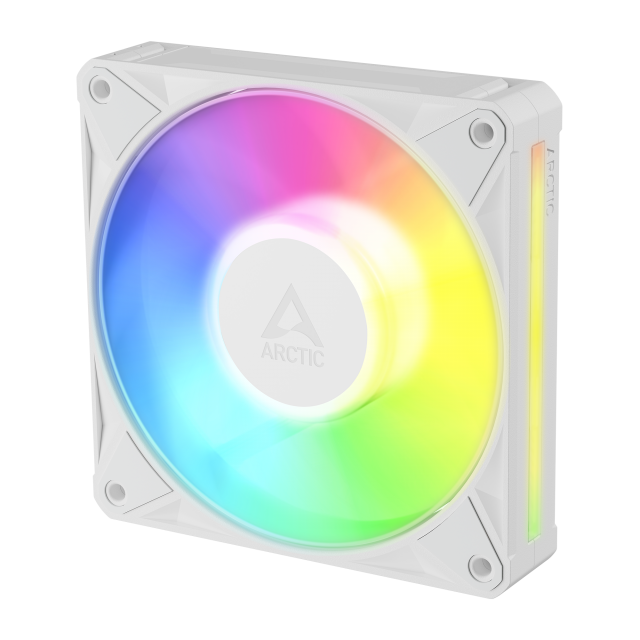Комплект вентилатори ARCTIC BioniX P12 A-RGB PWM 120mm Daisy Chain - Бял 