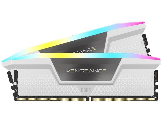 Memory Corsair Vengeance White RGB 32GB(2x16GB) DDR5 6000MHz CL38 Intel XMP, AMD EXPO 
