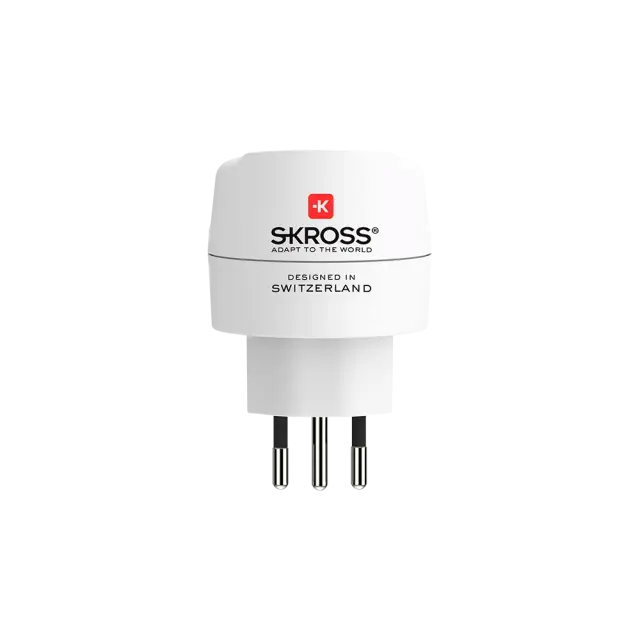 Skross Travel adapter World to CH+IT+ Brasil, USB 
