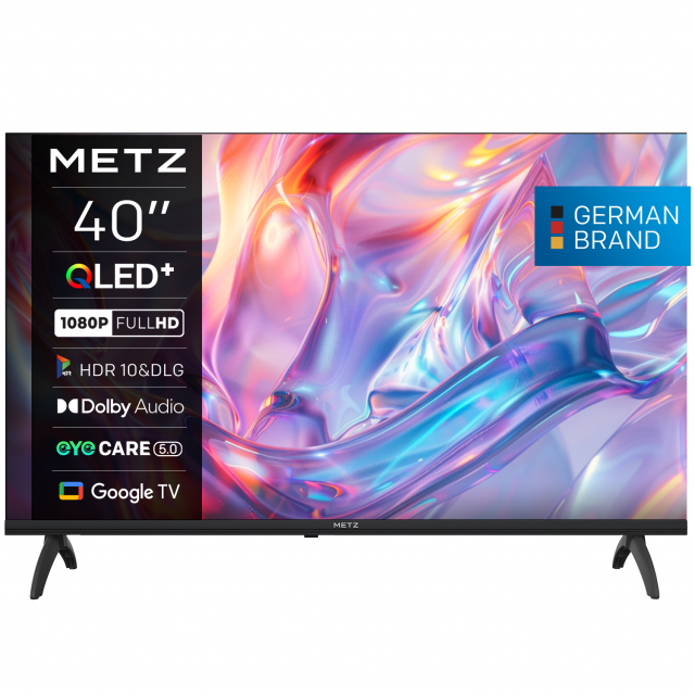 METZ TV 40" 40MQH7000Z Full HD QLED+ Google TV, Клас E 