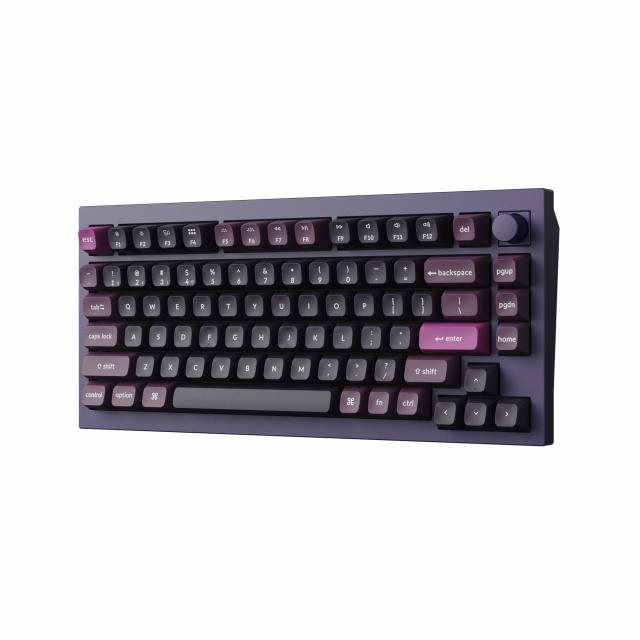 Wireless Mechanical Keyboard Keychron Q1 MAX Gateron Jupiter Brown Switch - Purple