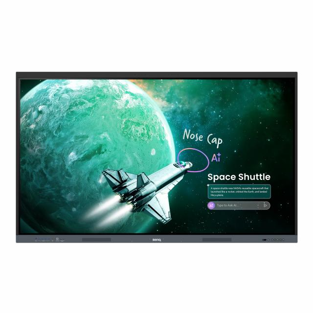 Интерактивен дисплей BenQ RE6505E 65",UHD 3840 × 2160 (4K) ,450:1,20W × 2 , Android 16 