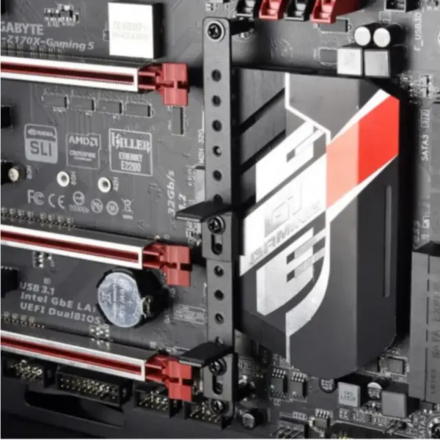 Estillo Anti-Sag Bracket for Motherboard - Black 