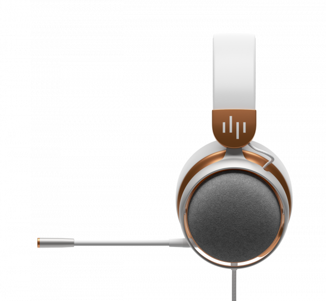 Геймърски слушалки Dark Project Sono Wired - White/Gold 
