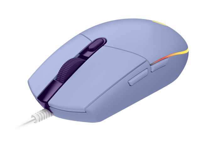 Gaming Mouse Logitech, G102 LightSync, RGB, Optical, Wired, USB, Lilac 