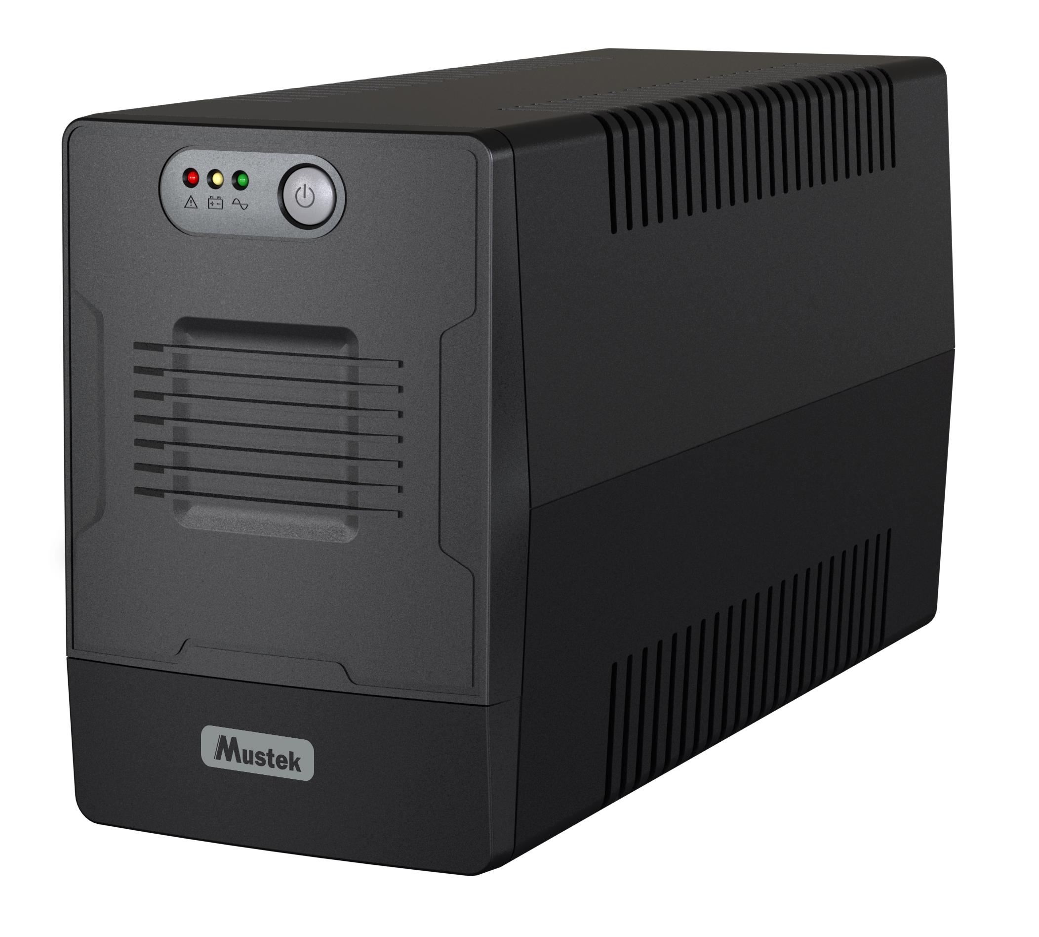 UPS MUSTEK PowerMust 1000 EG, 1000VA/600W, Schuko (шуко) x 4, Line-Interactive