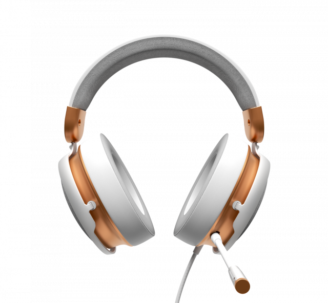 Геймърски слушалки Dark Project Sono Wired - White/Gold 