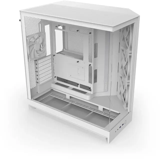 Кутия NZXT H9 Flow Dual-Chamber - White 