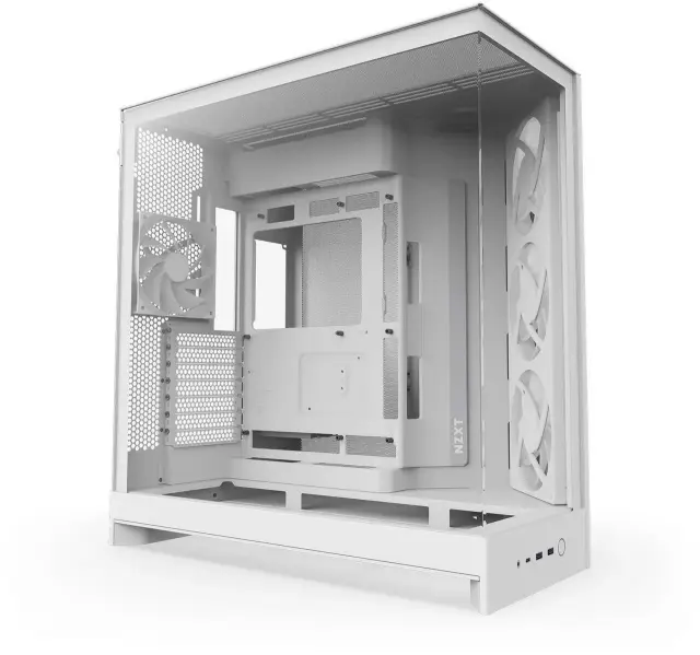 Кутия NZXT H9 Flow RGB Dual-Chamber - White 