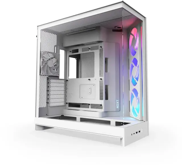 Кутия NZXT H9 Flow RGB Dual-Chamber - White 