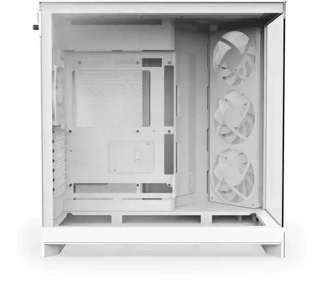 Кутия NZXT H9 Flow RGB Dual-Chamber - White 