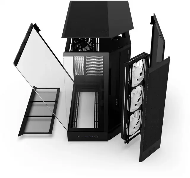 Кутия NZXT H9 Flow RGB Dual-Chamber - Black 