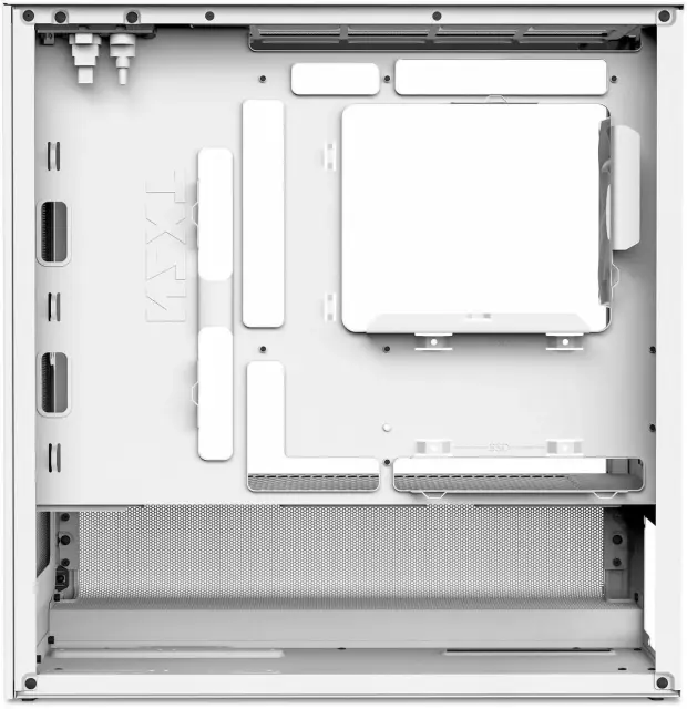 Кутия NZXT H3 Flow 2025 All White Micro-ATX Tower 