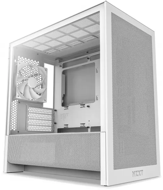 Кутия NZXT H3 Flow 2025 All White Micro-ATX Tower 