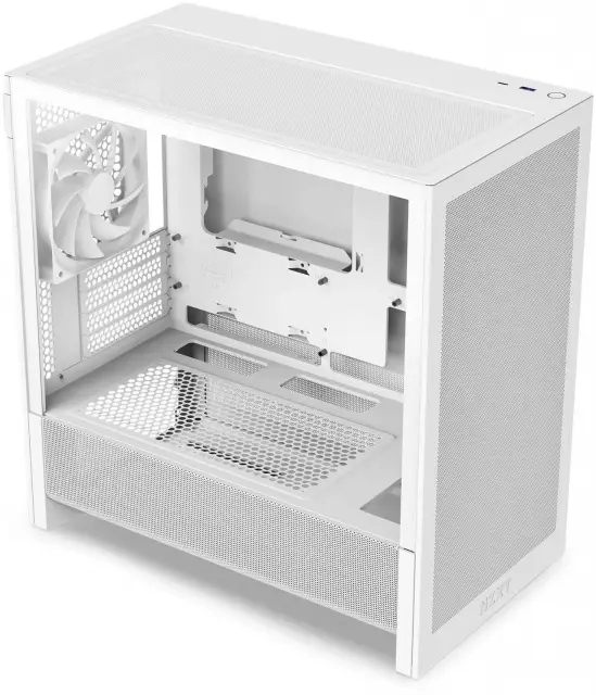 Кутия NZXT H3 Flow 2025 All White Micro-ATX Tower 