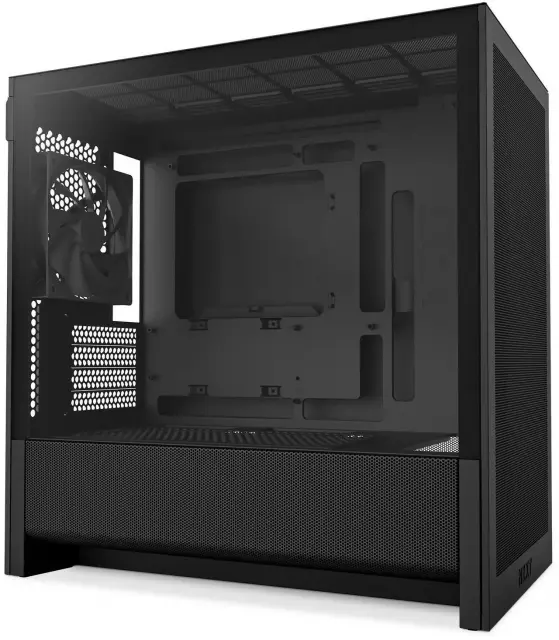 Кутия NZXT H3 Flow 2025 Micro-ATX Tower - Black 