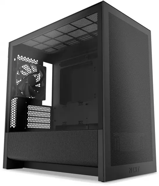 Кутия NZXT H3 Flow 2025 Micro-ATX Tower - Black 