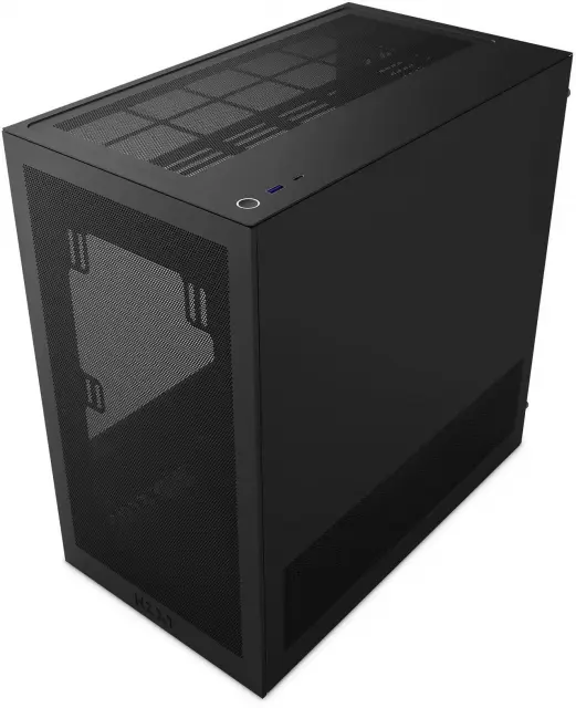 Кутия NZXT H3 Flow 2025 Micro-ATX Tower - Black 