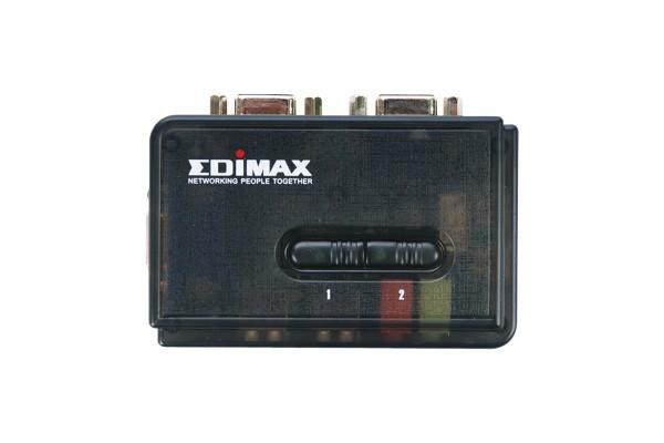 Превключвател KVM EDIMAX EK-UAK2, 2-портов, USB, с кабели