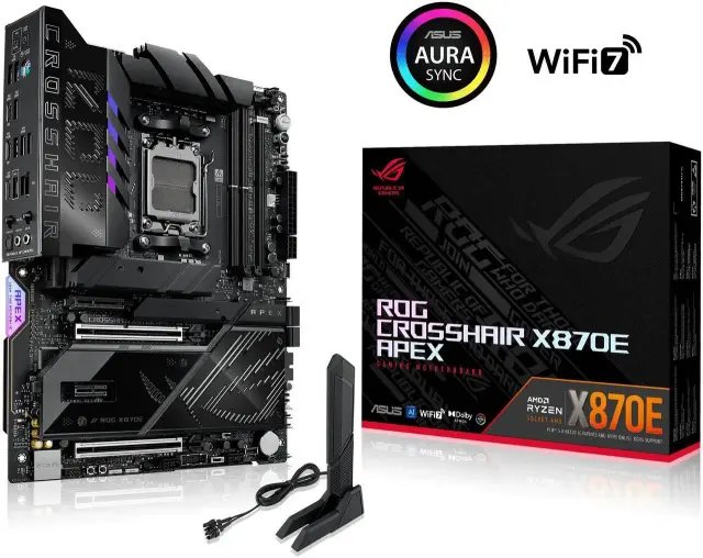 Дънна платка ASUS ROG CROSSHAIR X870E APEX WIFI AM5 DDR5 