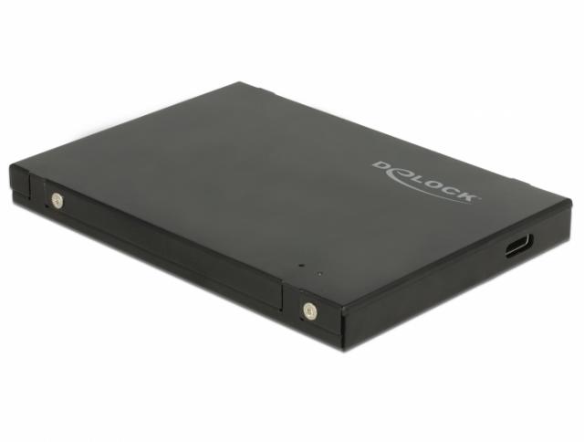 Външно чекмедже Delock, За M.2 NVMe PCIe SSD, USB-C 3.1 Gen 2, 2.5″ 