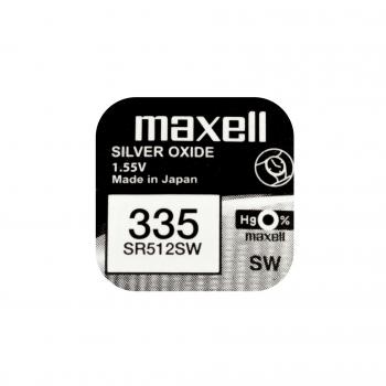 Бутонна батерия сребърна MAXELL SR512 SW /335  1.55V