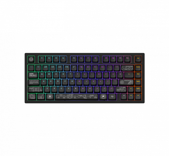 Геймърскa безжична клавиатура Dark Project ALU81A Terra Nova Black RGB 